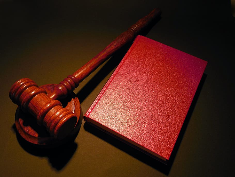 selective, focus photography, gavel, red, book, Hammer, Court, Judge, Law, justice