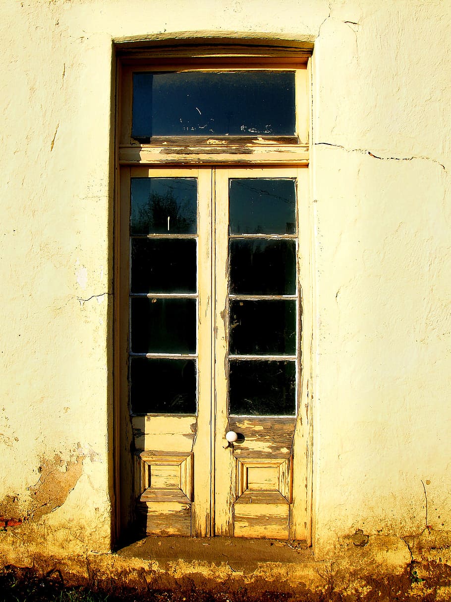 old door, door, country, country door, french door, old wall, house wall, old home, old house, architecture