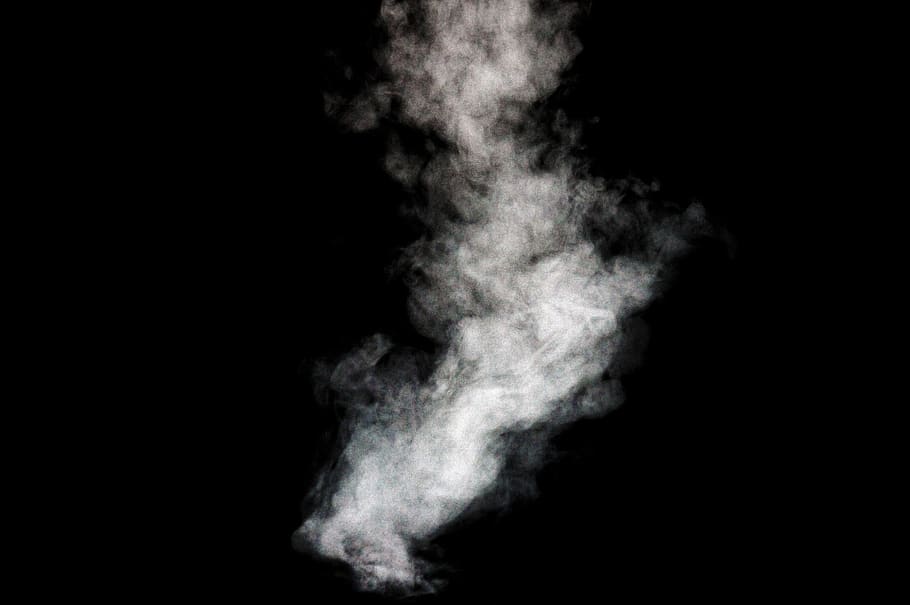 merokok, uap, meracuni, perlindungan lingkungan, latar belakang hitam, knalpot, udara, polusi, rokok, shisha