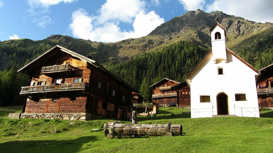 bergdorf, mountains, alm, alpine huts, nature, landscape, villgratental-osttirol, architecture, built structure, building