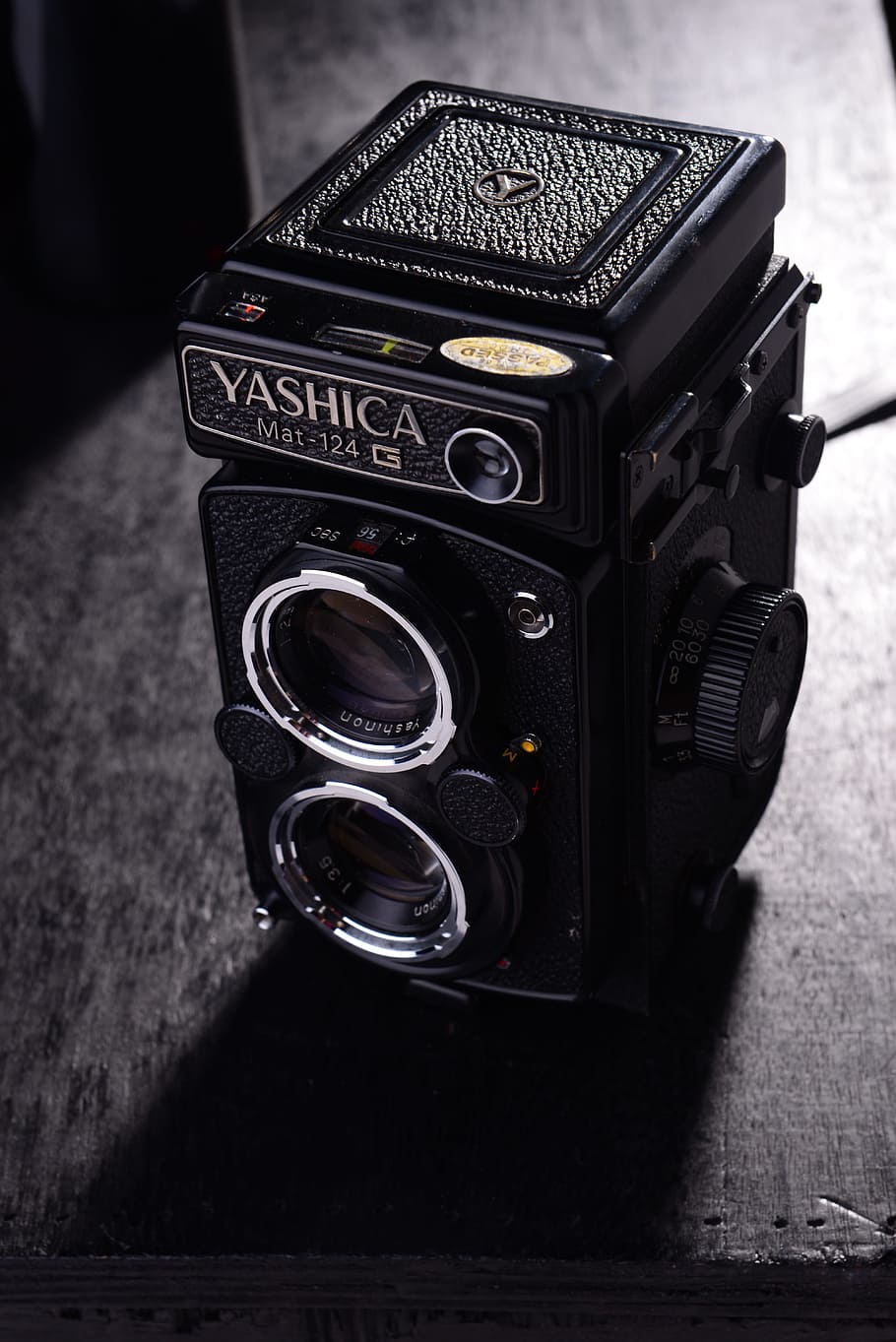 Studio, Camera, Yashica, single object, studio shot, close-up, black background, photography themes, technology, camera - photographic equipment