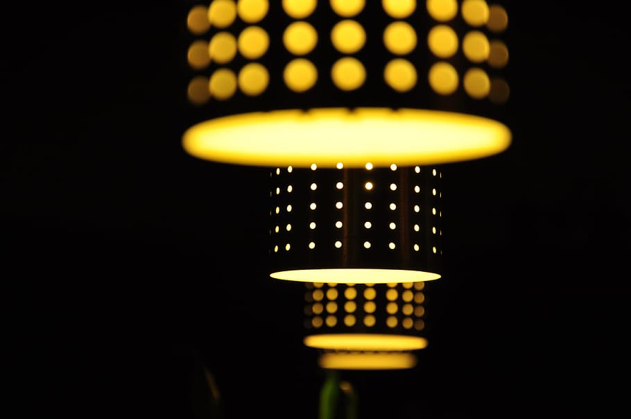 lampshade, light, lighting, incandescent, bulb, decor, glow, illuminated, bright, illumination