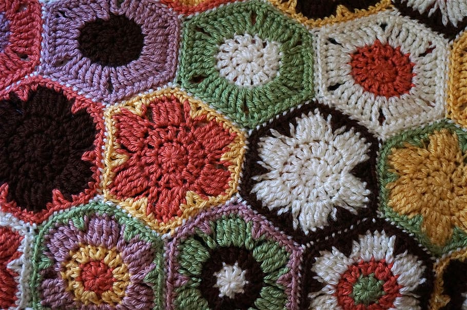 crocheted afghan, crochet, afghan, handmade, brilliant, yarn, fiber, fiber arts, flowers, craft