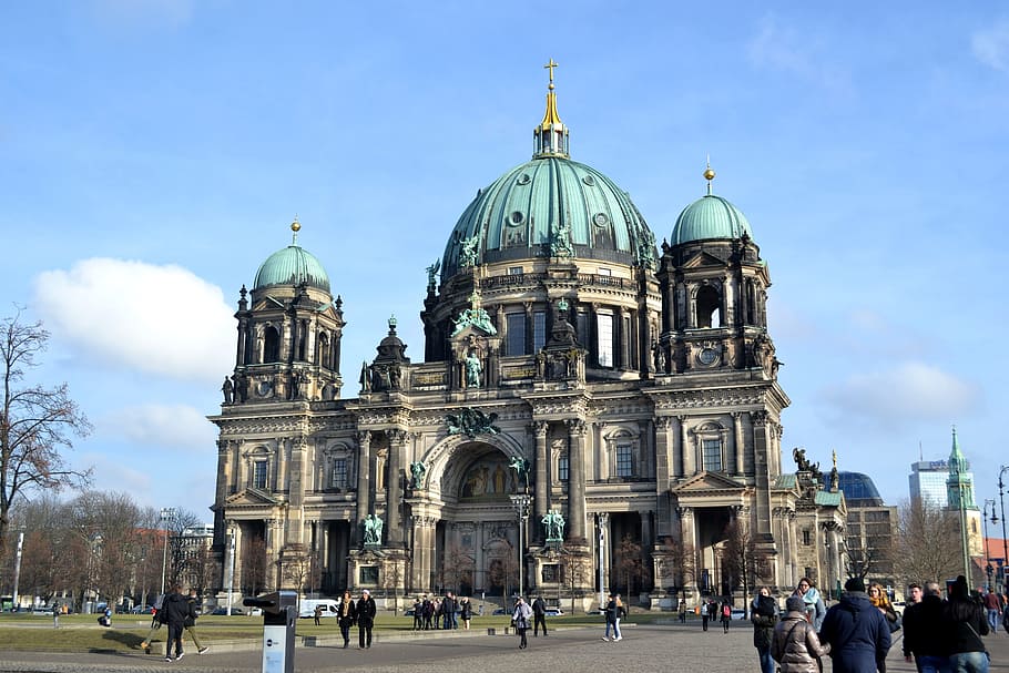 Dormitorio, la Catedral de Berlín, Europa, Berlín dormitorio, iglesia, arquitectura, cúpula, estructura construida, exterior del edificio, cielo
