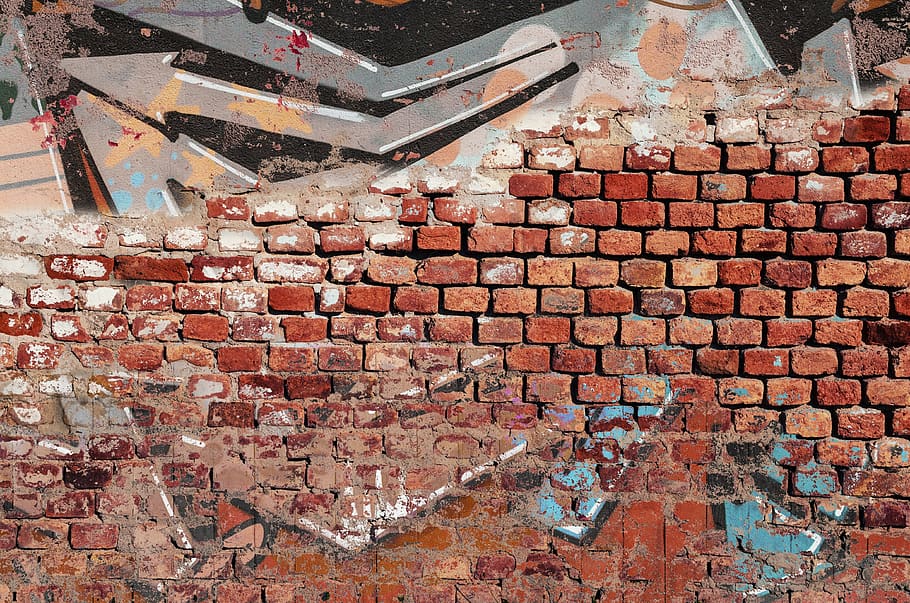 brick, brick wall, brick background, graffiti, graffiti art, graffiti wall, tag, tagging, grungy, sprayed
