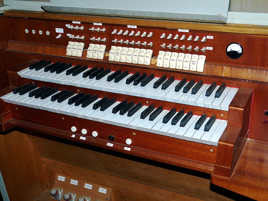 organ, instrument, church, music, keyboard instrument, musical instrument, church organ, keyboard, church music, register