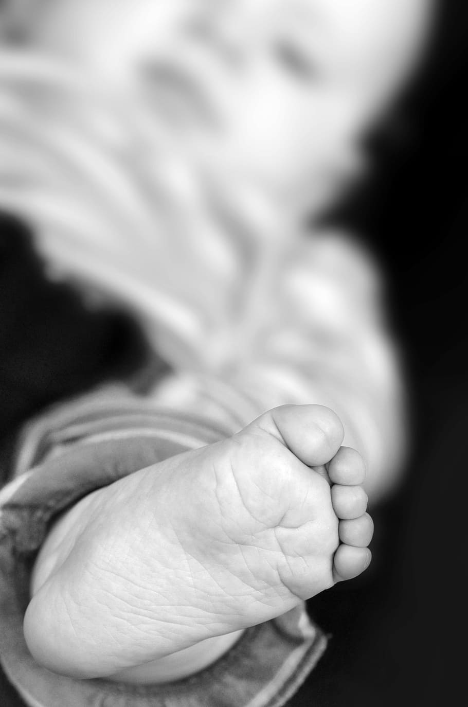 kaki, bayi, sepuluh, kaki bayi, baru lahir, kecil, dilahirkan kembali, manusia, bagian tubuh, anak