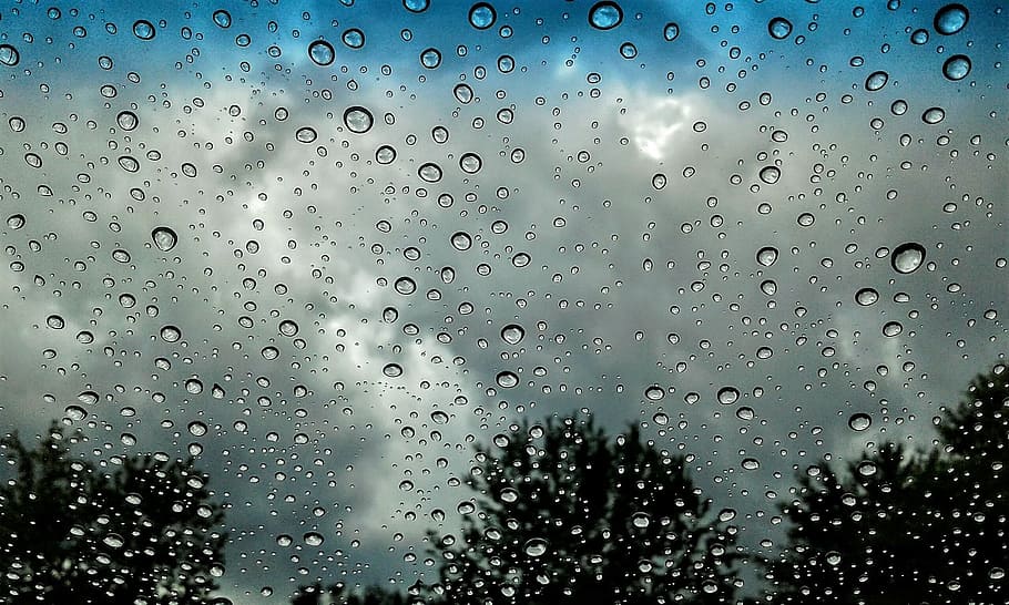 水滴 ガラス 昼間 雨 雨滴 純粋な 水 表面 反射 テクスチャ Pxfuel