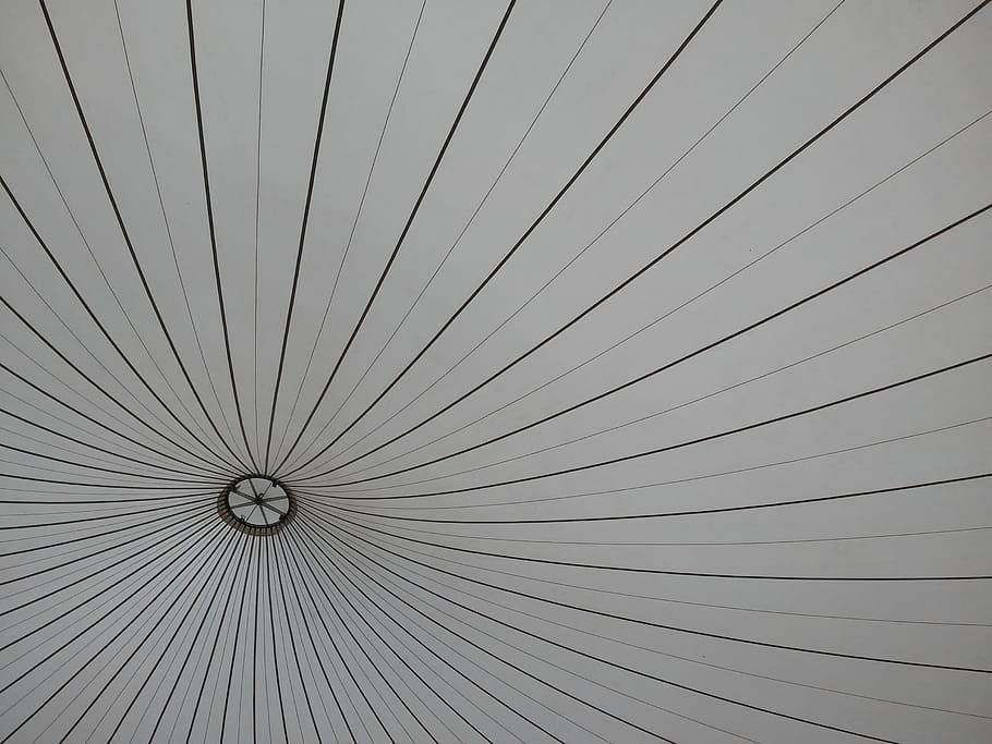 dome, tent, lines, pattern, low angle view, architecture, full frame, built structure, day, cable