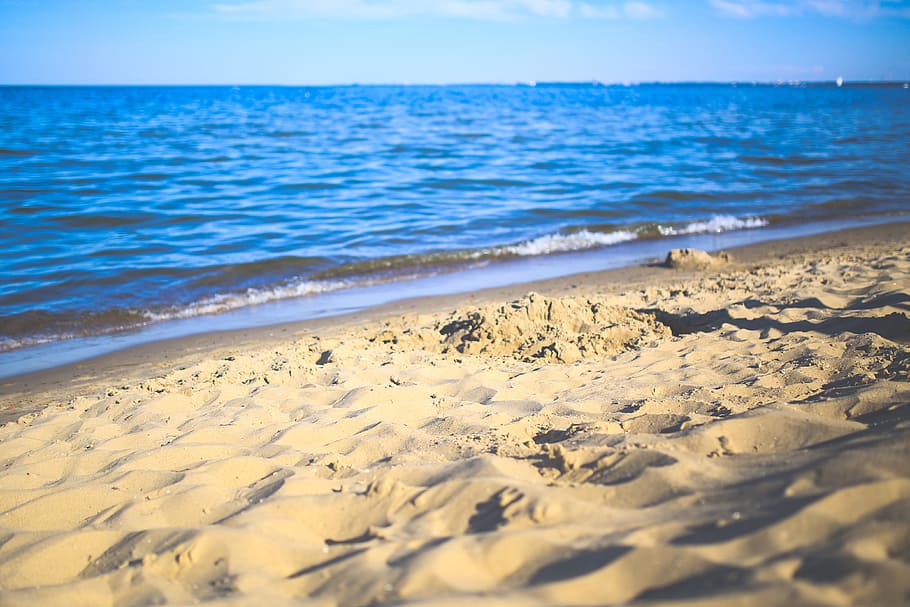 white, sand beach, daytime, sea, water, beach, chillout, landscape, sand, nature