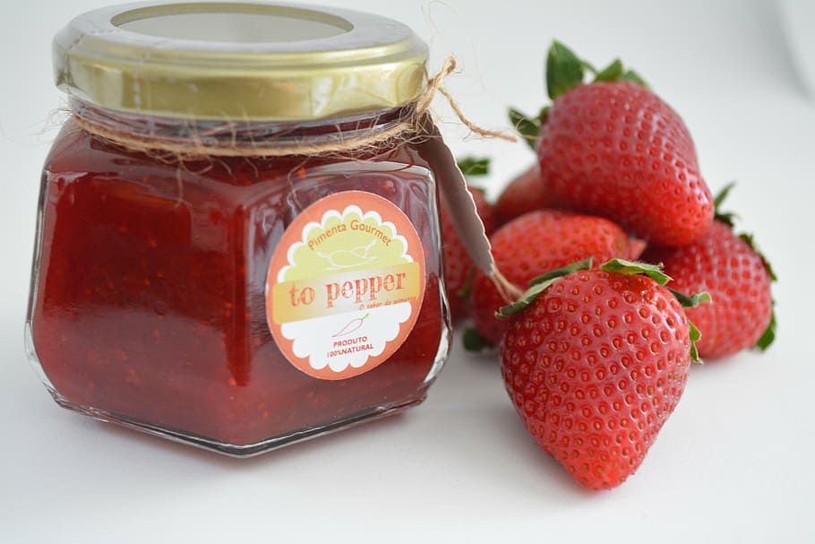 strawberry, pepper, jelly, gourmet, food and drink, healthy eating, food, fruit, freshness, wellbeing