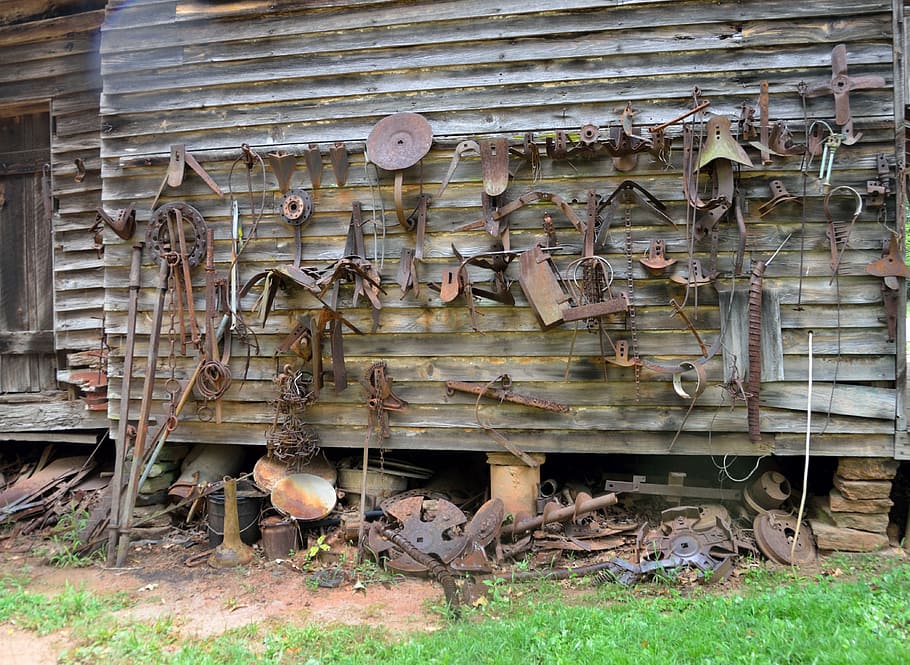 old, wood, abandoned, wooden, rusty, vintage, broken, obsolete, decomposition, rust