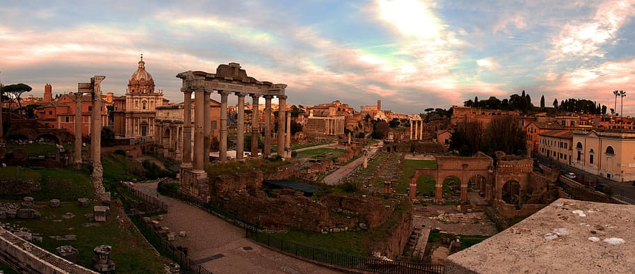Forum, Roma, Kuno, Italia, Perjalanan, eropa, historis, forum roma, tamasya, arkeologi