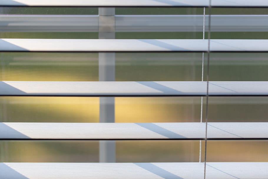 window, blinds, home, blind, open, close up, daylight, interior, indoors, pattern