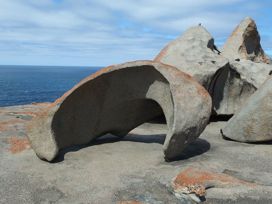 rock, erosion, wind, sea, australia, remarkable rocks, kangaroo island, sky, land, nature