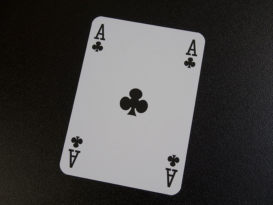 tarjeta de mazo de clubes, como, cruz, juego de cartas, póker, juegos de azar, trumpf, oportunidad, nuevo comienzo, ganar