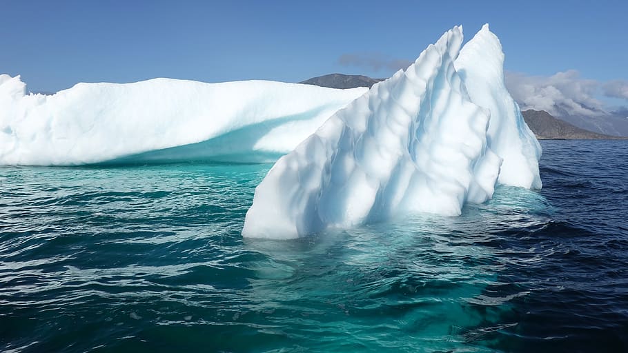 iceberg, ice, greenland, frozen, cold, sea, nature, landscape, polar, snow