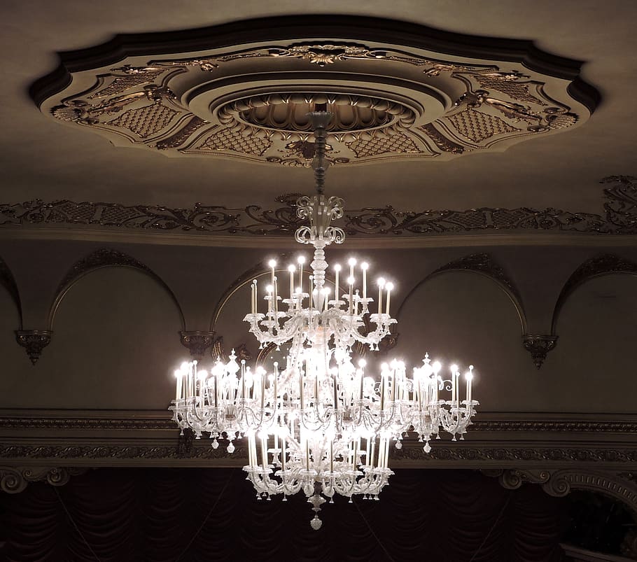 chandelier, light, lit, light bulbs, teatro, filarmonico, verona, ceiling, architecture, lighting equipment