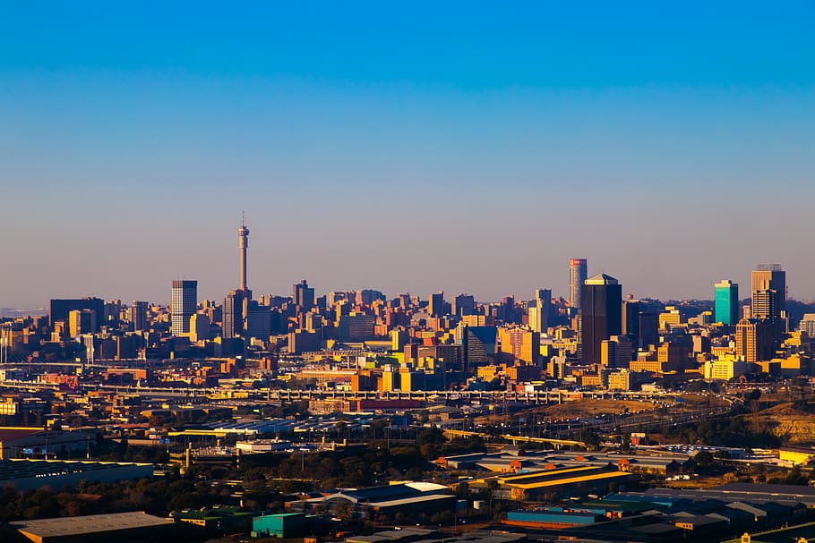 Johannesburgo, urbano, ciudad, escénico, metropolitano, exterior del edificio, cielo, edificio, arquitectura, paisaje urbano