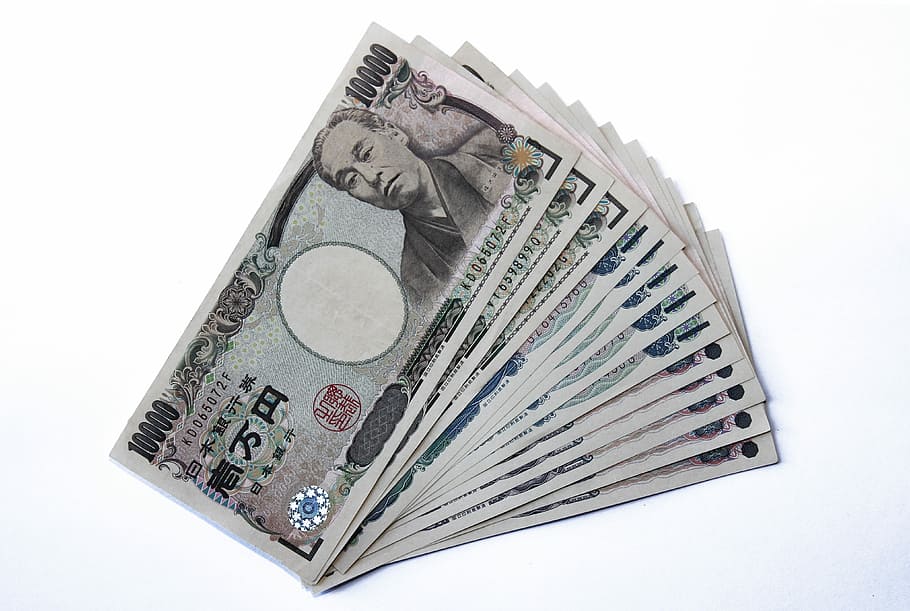 1000 chinese yuan banknotes, Yen, Japanese, Money, Japan, Currency, japanese money, paper currency, finance, wealth