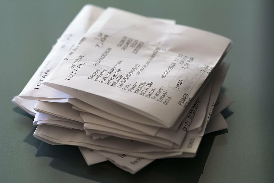 business receipt lot, fold, gray, surface, receipts, receipt, pay, shopping, wealth, supermarket