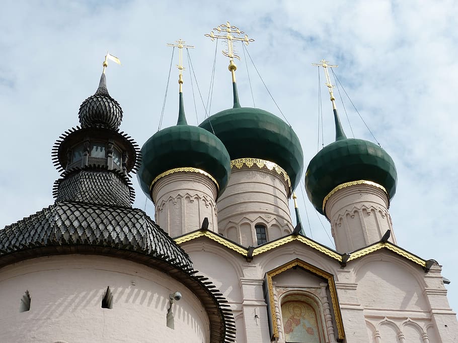 rússia, anel de ouro, mosteiro, fé, ortodoxo, religião, igreja ortodoxa russa, cúpula, igreja, historicamente