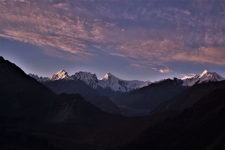 pakistan, alam, pemandangan, lanskap, gunung, awan, langit, scenics - alam, awan - langit, keindahan di alam