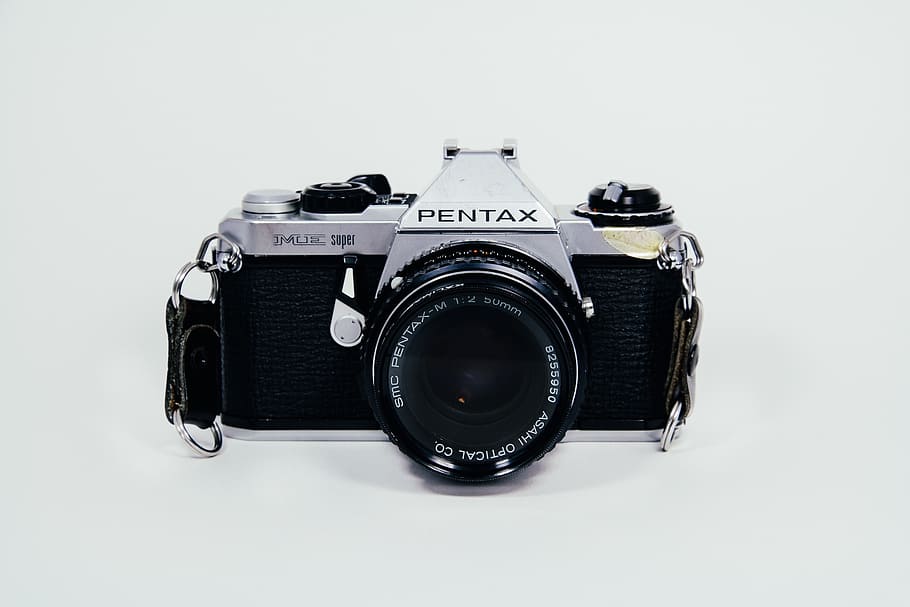 pentax, câmera, lente, fotografia, slr, câmera - equipamento fotográfico, equipamento, velho, retro Com estilo, tecnologia