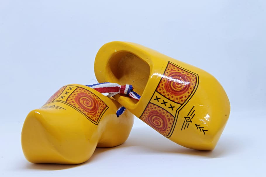 wooden shoes, clogs, netherlands, holland, pair, shoe few, typical, typical of the country, shoes, wood