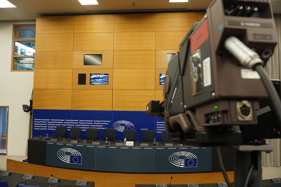 Estrasburgo, Parlamento Europeo, rueda de prensa, símbolo, europeo, Parlamento, Francia, edificio, Europa, UE