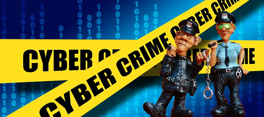 ilustrasi polisi, internet, kejahatan, cyber, penjahat, ruang maya, komputer, peretas, kejahatan data, lalu lintas