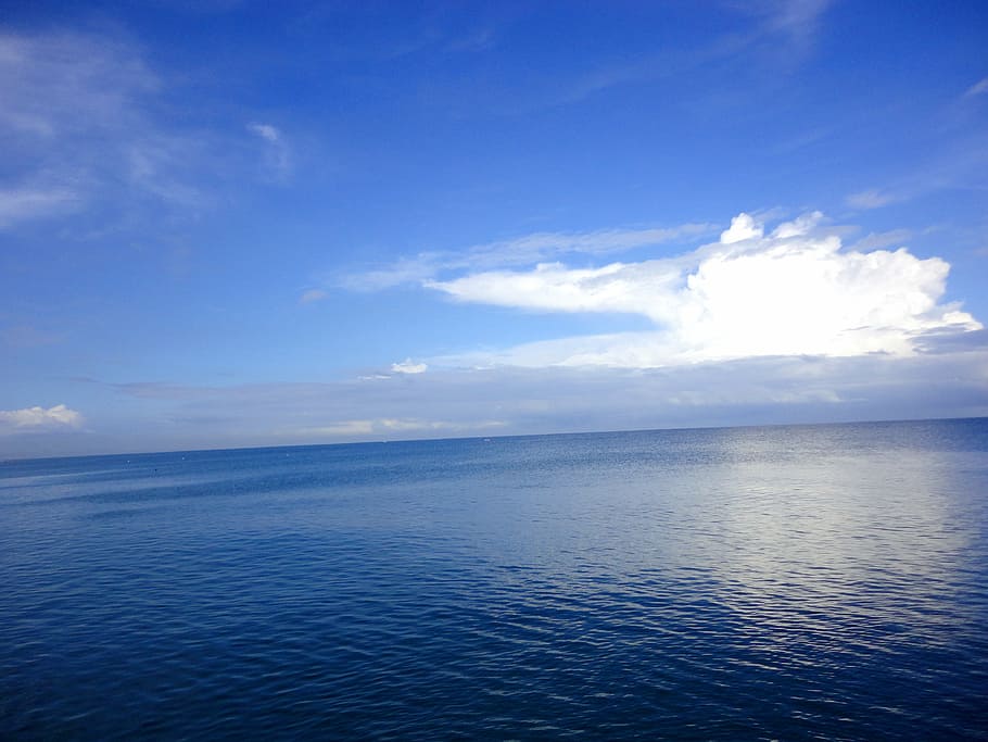 biru, awan, laut dalam, lautan, filipina, laut, pemandangan laut, air, scenics, ketenangan