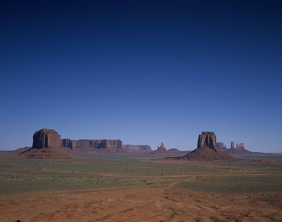 Monument Valley, Sandstone, Buttes, Arizona, desierto, paisaje, América, escénico, rojo, roca