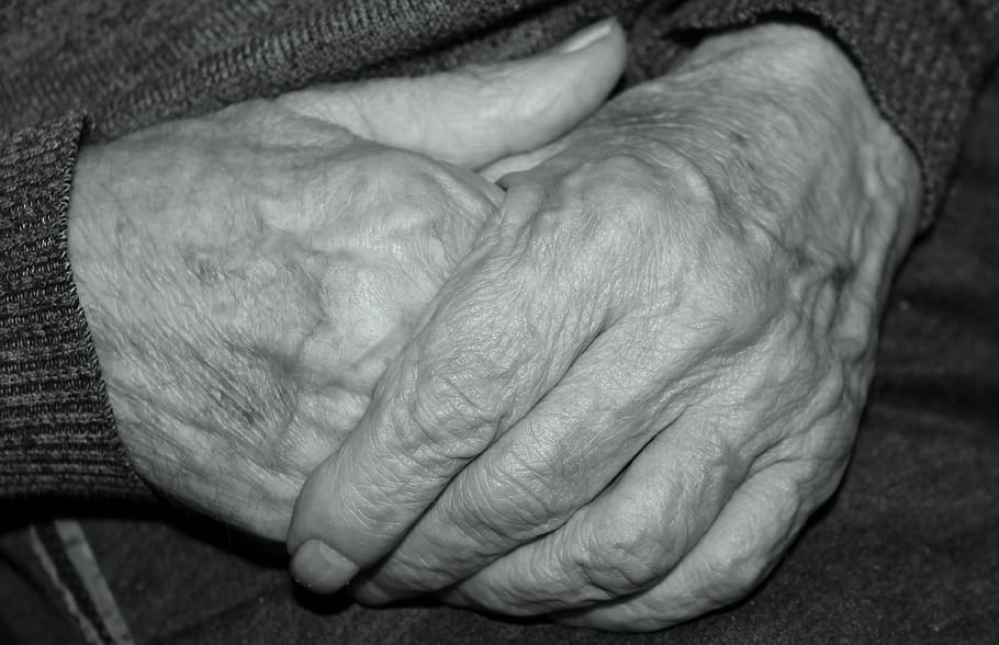 manos, anciano, cansado, atención, gesto, personas, hombre, vejez, mano humana, mano