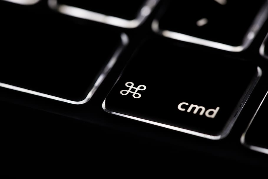 comando, chave, retroiluminado, teclado, computador portátil, computador., imagem, capturado, canon 6, 6d