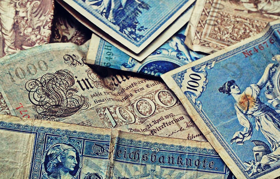 billete de banco, billete imperial, moneda, inflación, alemania, marca, billetes, dinero, papel moneda, paga