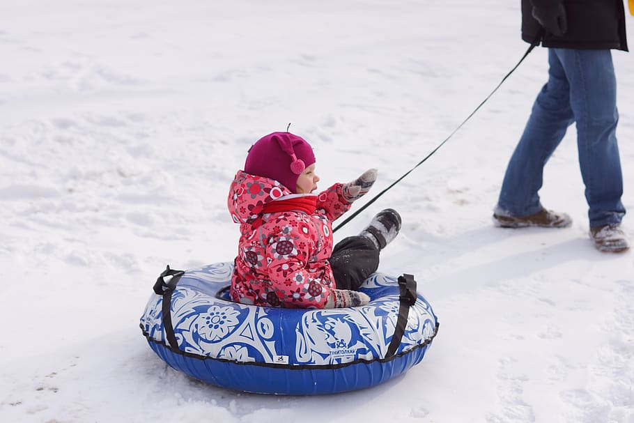 baby, kids, winter, girl, however, play, cute, cold temperature, snow, real people