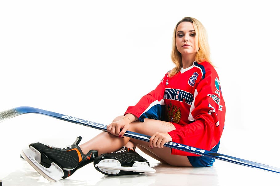 girl, woman, sports, hockey, young, model, physical form, photoshoot, girls, skates