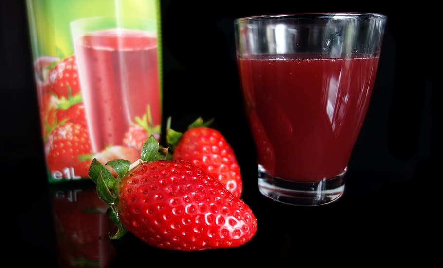 Jugo de fresa, Fruta, fresa, saludable, delicioso, beneficio de, nutrición, verano, rojo, bebida