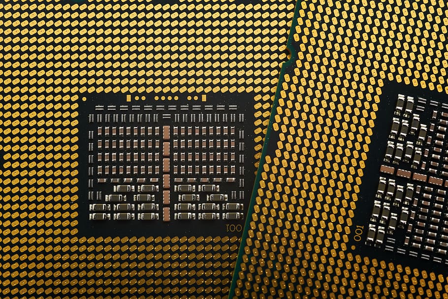 CPU, prosesor, chip, komputer, makro, teknologi, latar belakang, sirkuit, komponen, perangkat keras