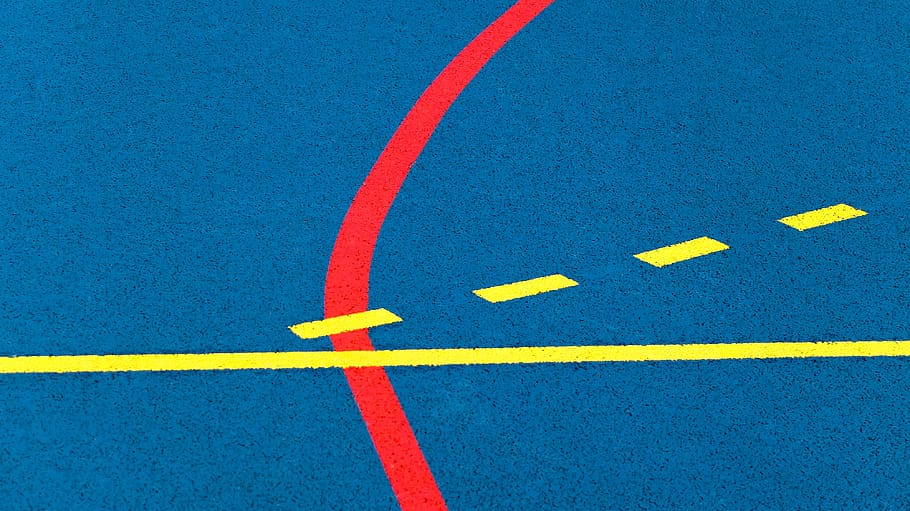 sport, sport field, hand ball, marking, surface, texture, abstract, sign, yellow, road