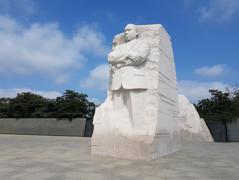 記念碑, マーティン, ルター, キング, マーティンルター, 改革, 1964年, 像, 歴史的に, アメリカ