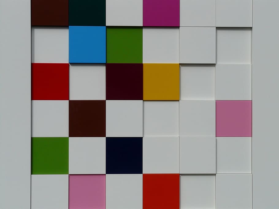 assorted, color, abstract, artwork, art, colorful, squares, square, corners, color cube
