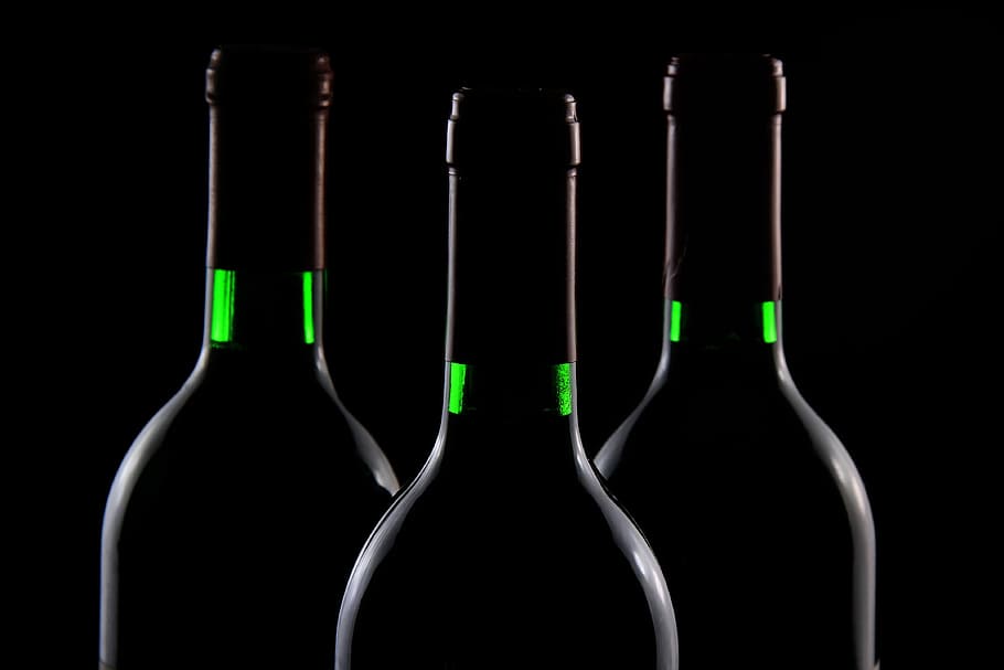 botol anggur merah, anggur merah, botol anggur, makanan / minuman, alkohol, minuman, anggur, merah, botol, gelas - bahan
