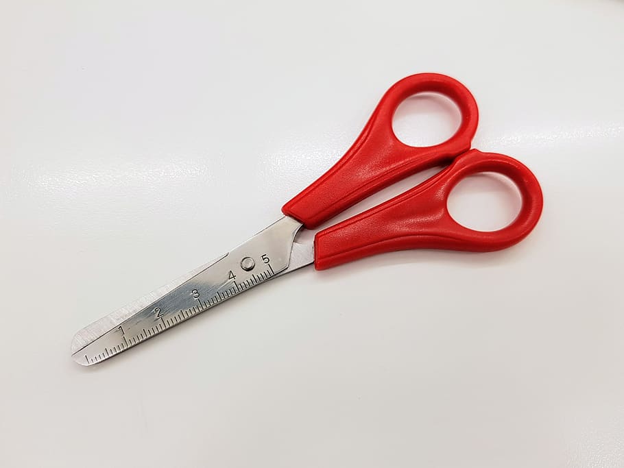 tool, scissors, steel, equipment, stainless steel, handle, sharp, plastic, cutting, knife blade