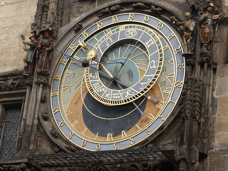 Clock, Town, Town Hall, Prague, clock, town hall clock, old town, historically, town hall tower, astronomical clock, old town hall