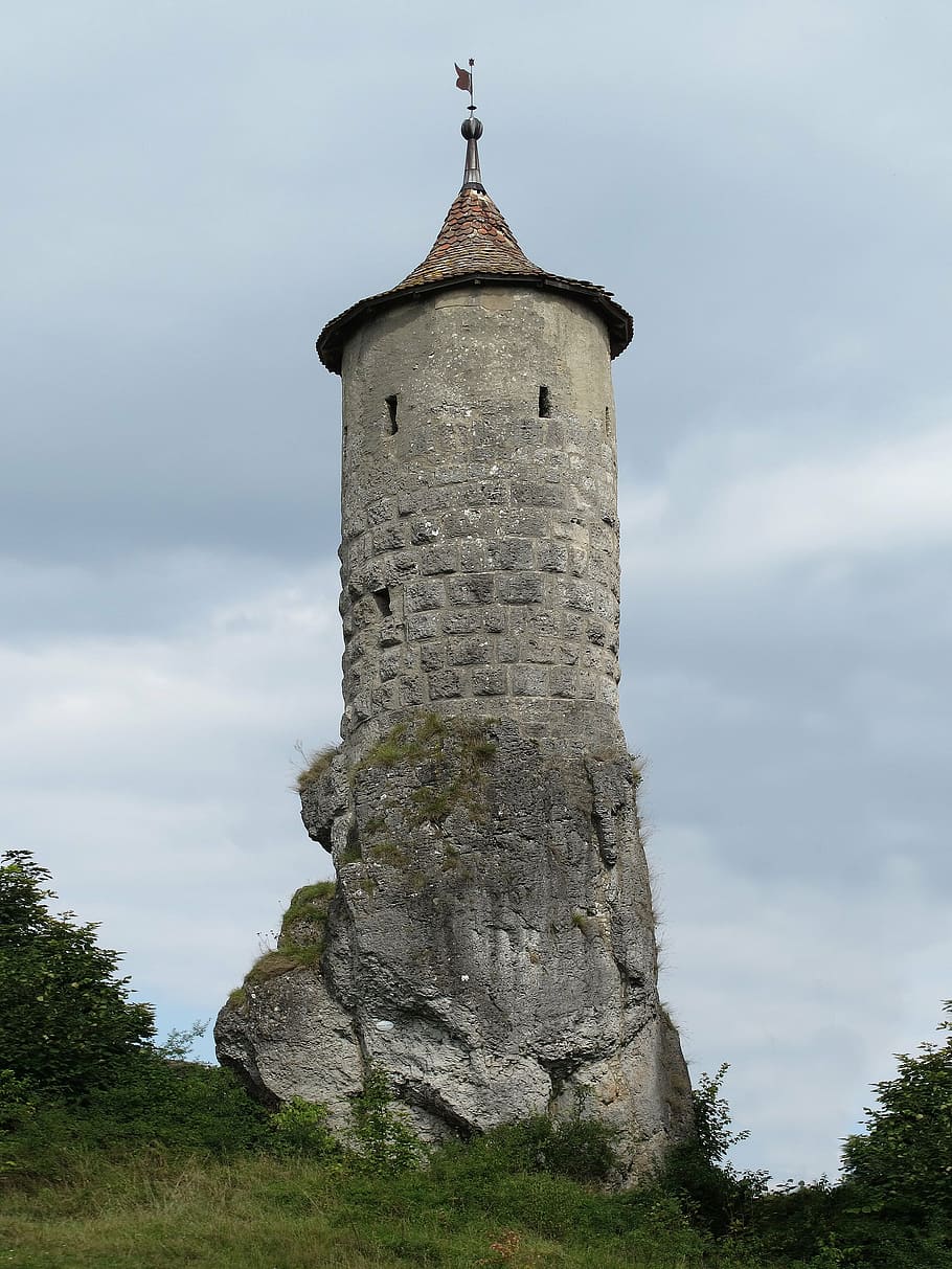 waischenfeld, kantung batu, menara pertahanan, bangunan, tengara, secara historis, tempat menarik, abad pertengahan, pertahanan, swiss franconia