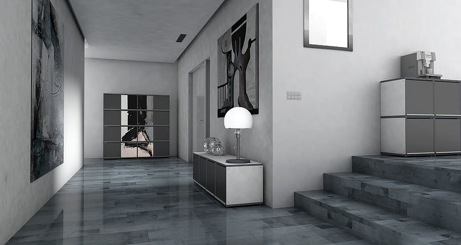 floor, gang, gube, system, entrance hall, lichtraum, gallery, living room, apartment, graphic