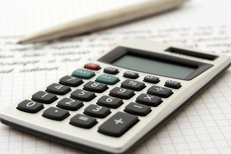 closeup, gray, desk calculator, accountant, accounting, adviser, advisor, arithmetic, assets, banking