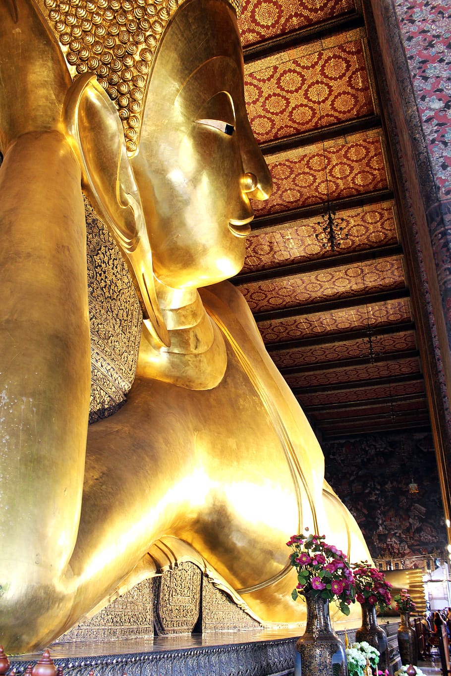 bangkok, thailand, buddha, asia, gold, travel, places of interest, temple, figures, art